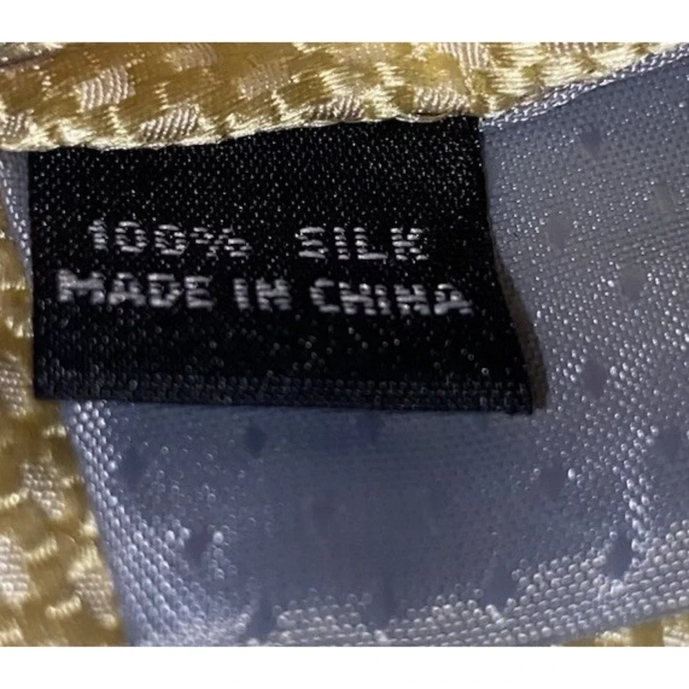 Parsley Luxury Menswear‎ 100% Silk Yellow Men's Neck Tie Handmade 58